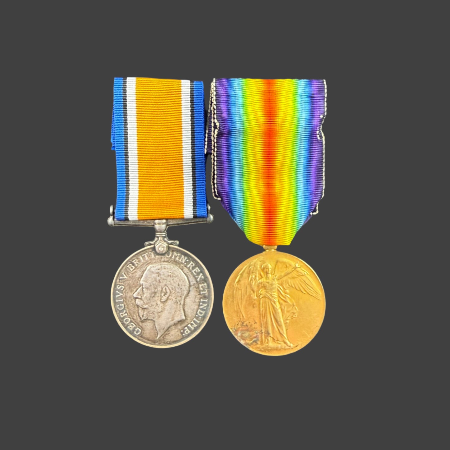 WWI Medal Pair to Canadian Infantry Works Company - Boer War Veteran - Mitchell