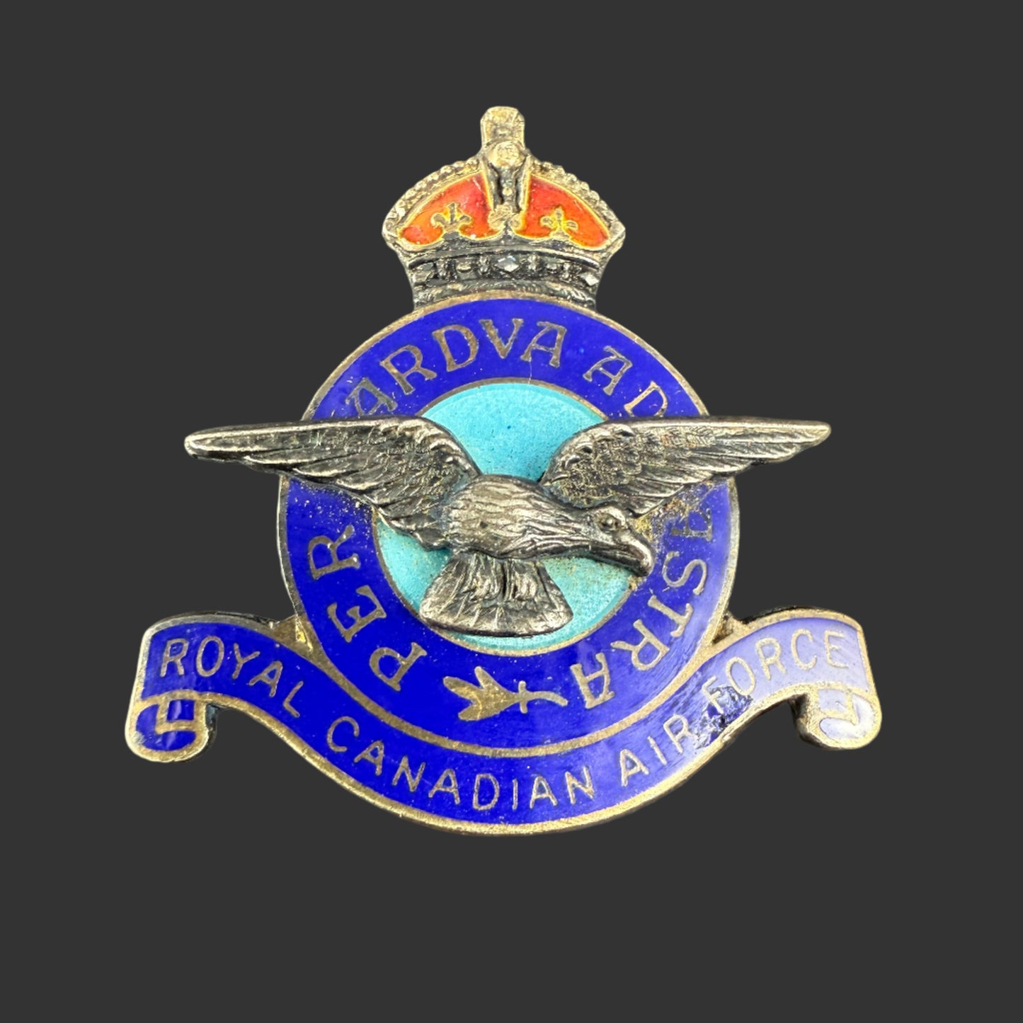 Canadian WWII - Royal Canadian Air Force (RCAF) - Sweetheart Pin - Sterling