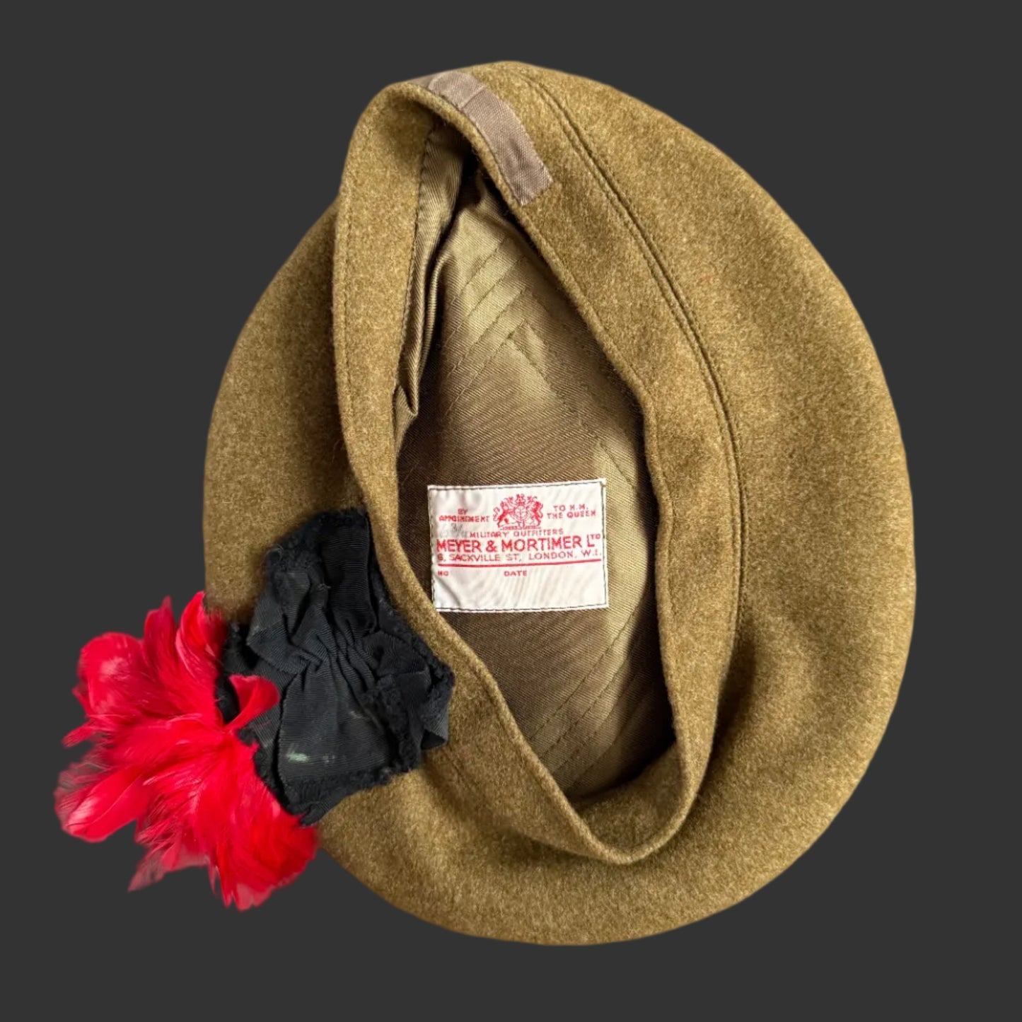 Canadian / British - Post-WWII - Khaki Tam O' Shanter -  The Black Watch (Royal Highland Regiment) of Canada