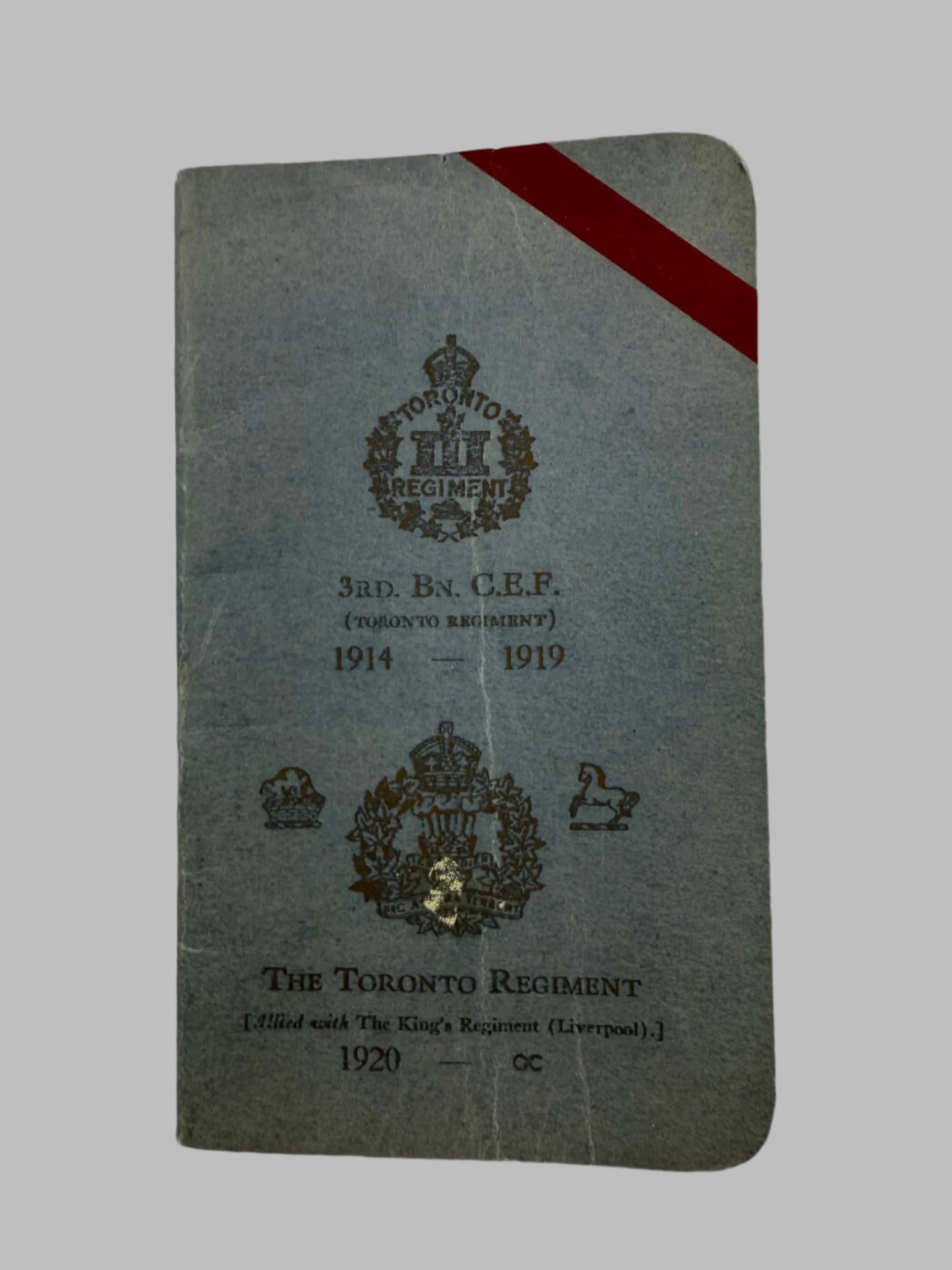 WWI - Canadian 3rd Infantry Battalion / Toronto Regiment - Booklet