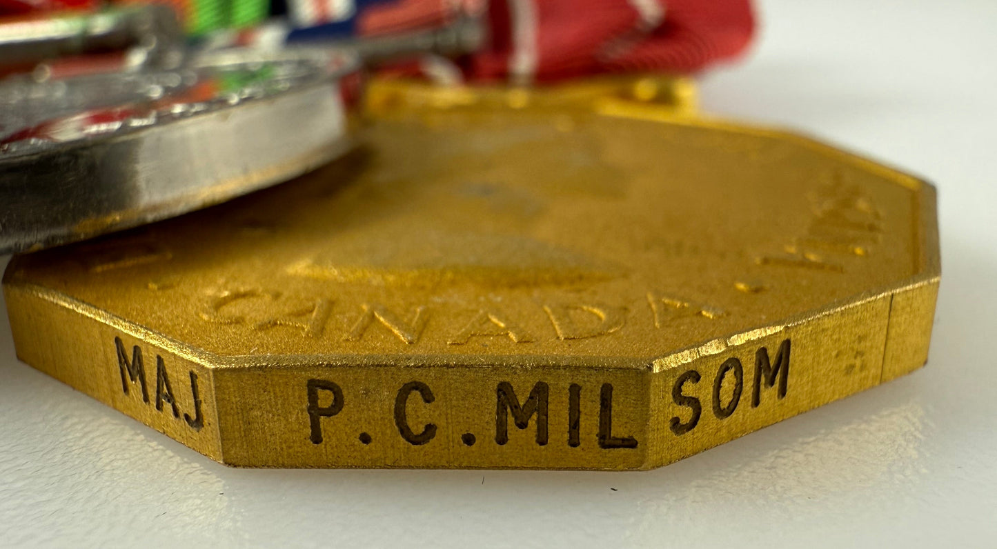 Canadian/British WWII - Medal Group - Airborne - Royal Artillery - Officer  - Milsom