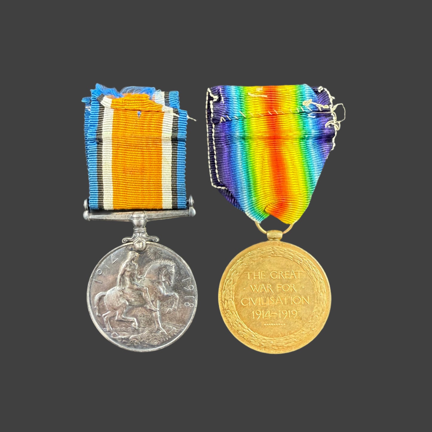 WWI Medal Pair to Canadian Field Artillery - Boer War Veteran - Mello