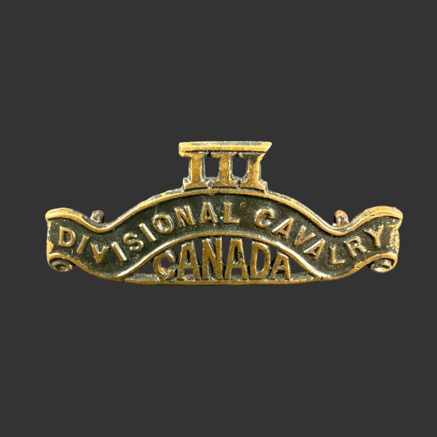 Canadian - WWI - CEF Shoulder Title - Third Divisional Cavalry