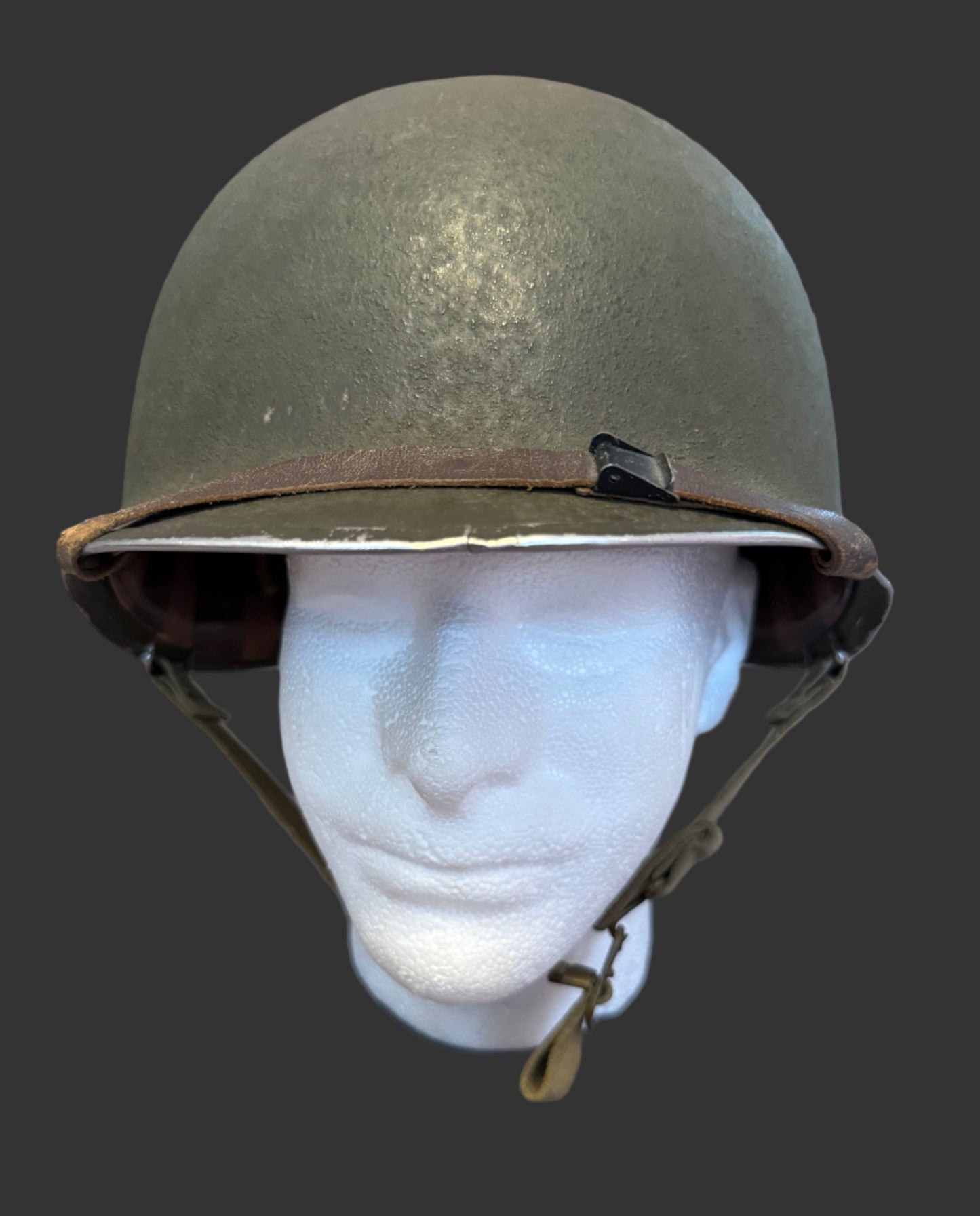 American - WWII - M1 Helmet - Early - Front Seam - Fixed Bale