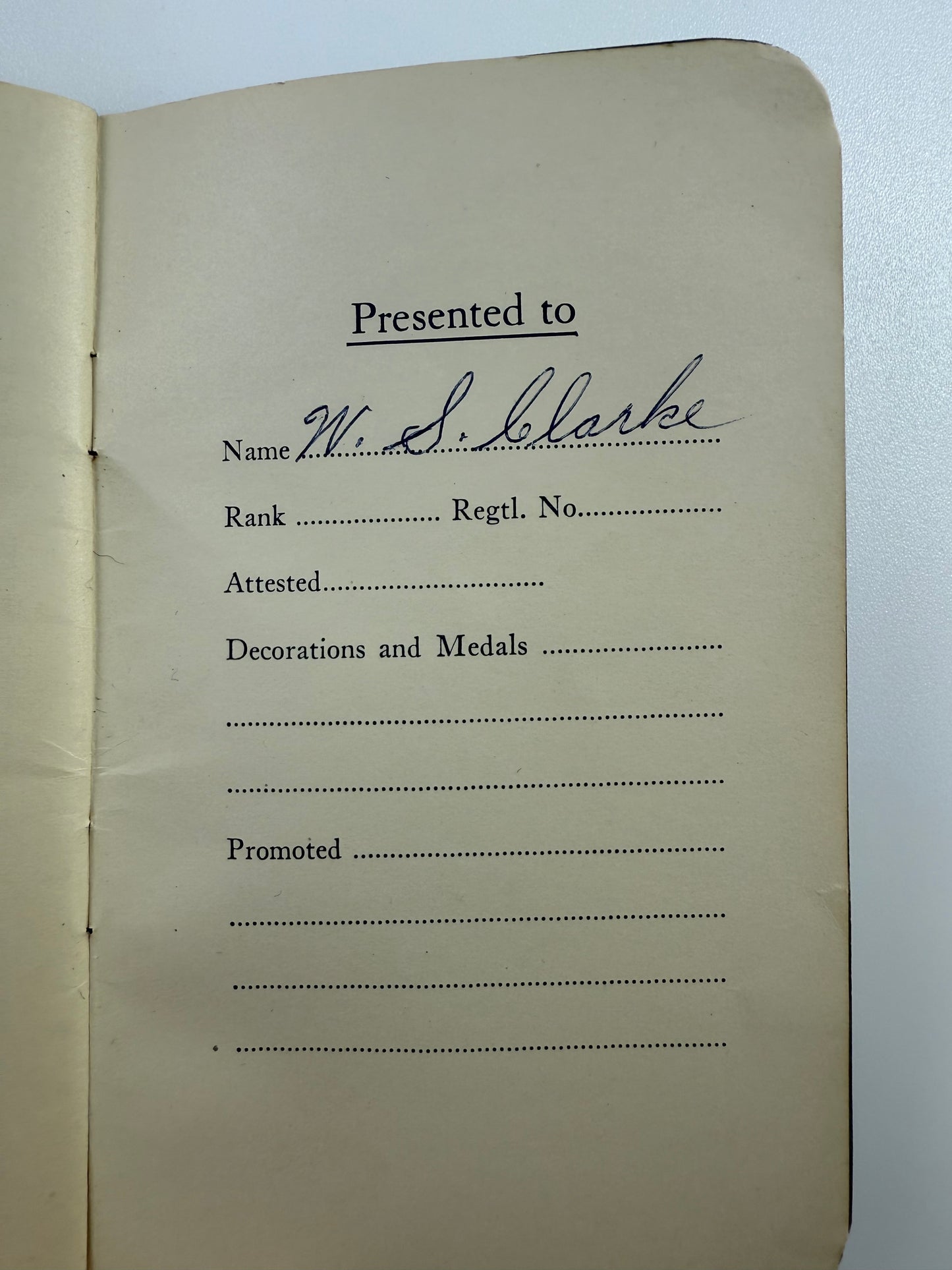 WWI - Canadian 3rd Infantry Battalion / Toronto Regiment - Booklet