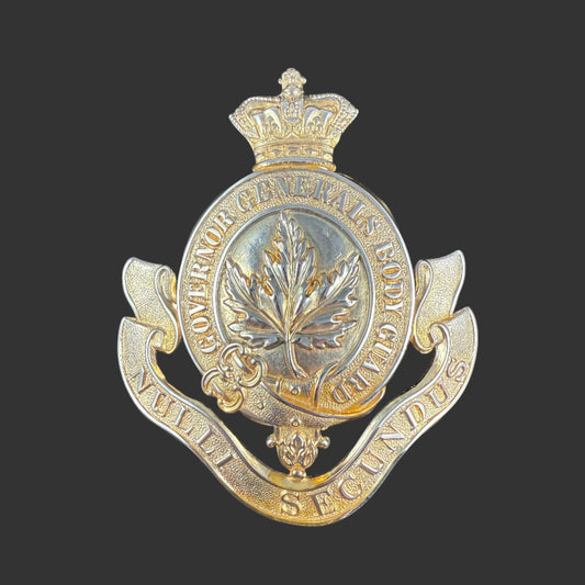 Canadian Pre-WWI - Governor General's Body Guard (GGBG) - Helmet Plate - Officers' - Victorian