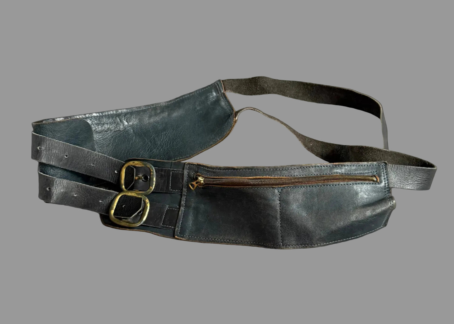 Canadian - WWII - Royal Canadian Air Force - Leather Money / Document Belt