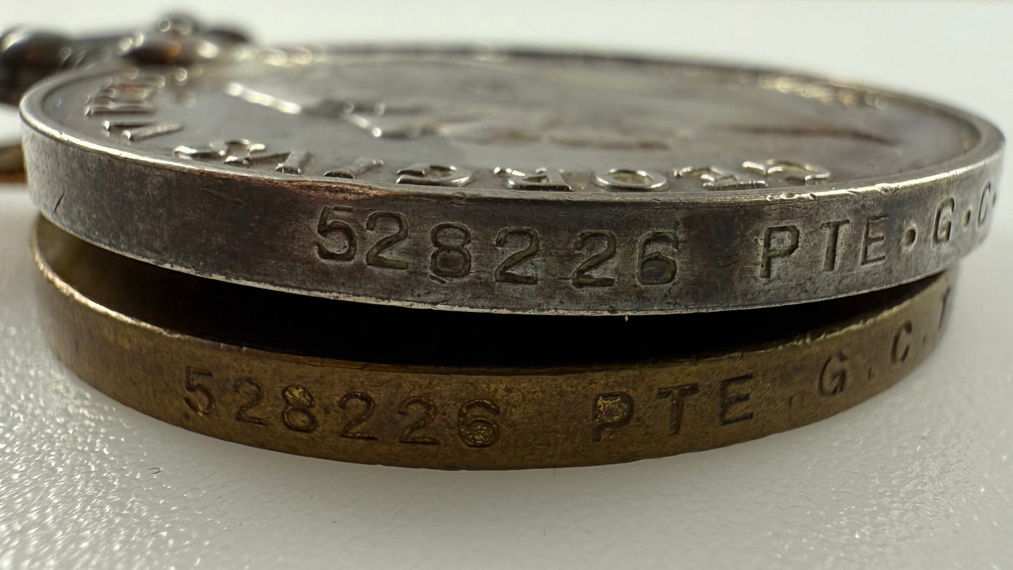 WWI Canadian - Medal Pair - Canadian Siberian Expeditionary Force (CSEF) - Thomas