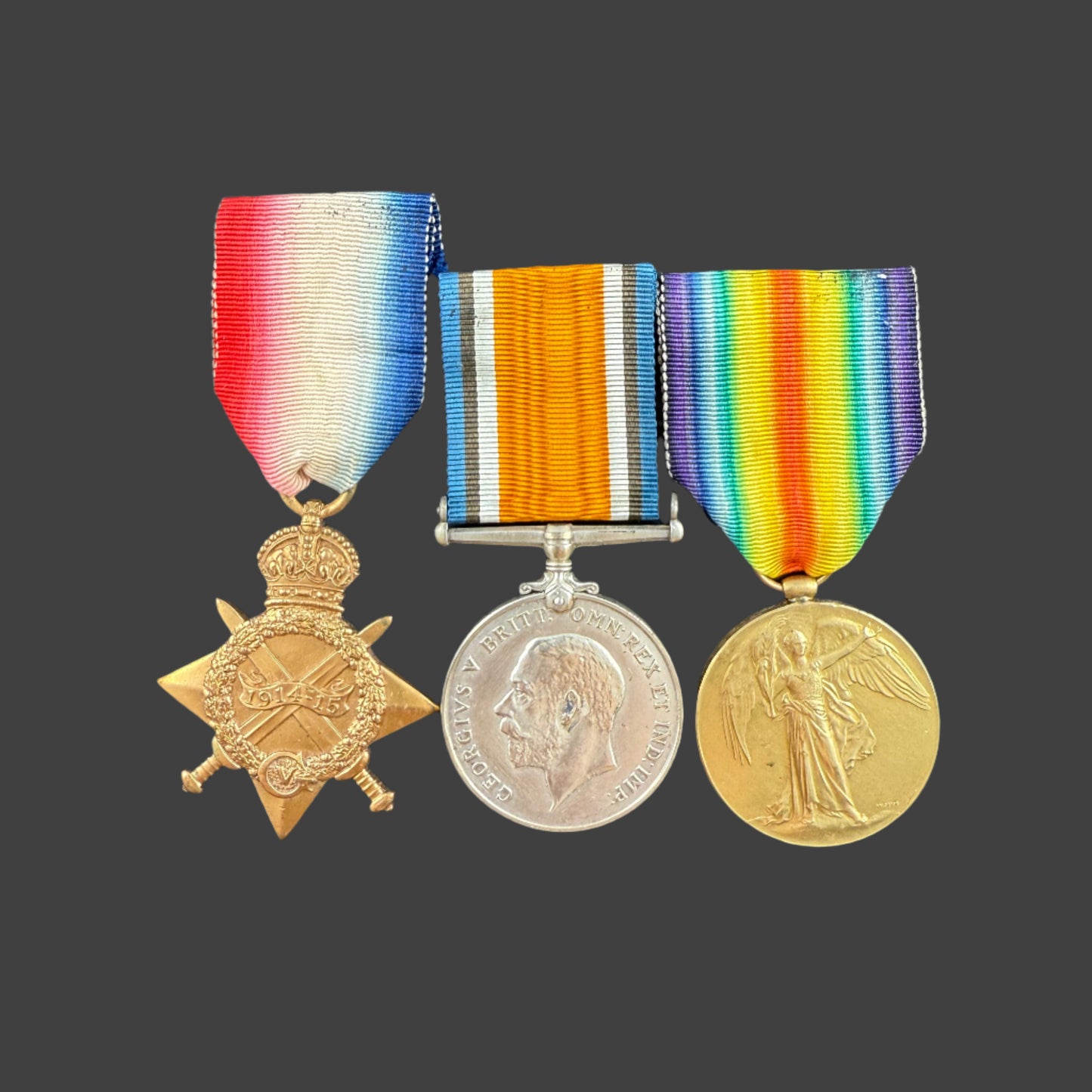WWI - 1914-15 Medal Trio to Royal Field Artillery - Pillier