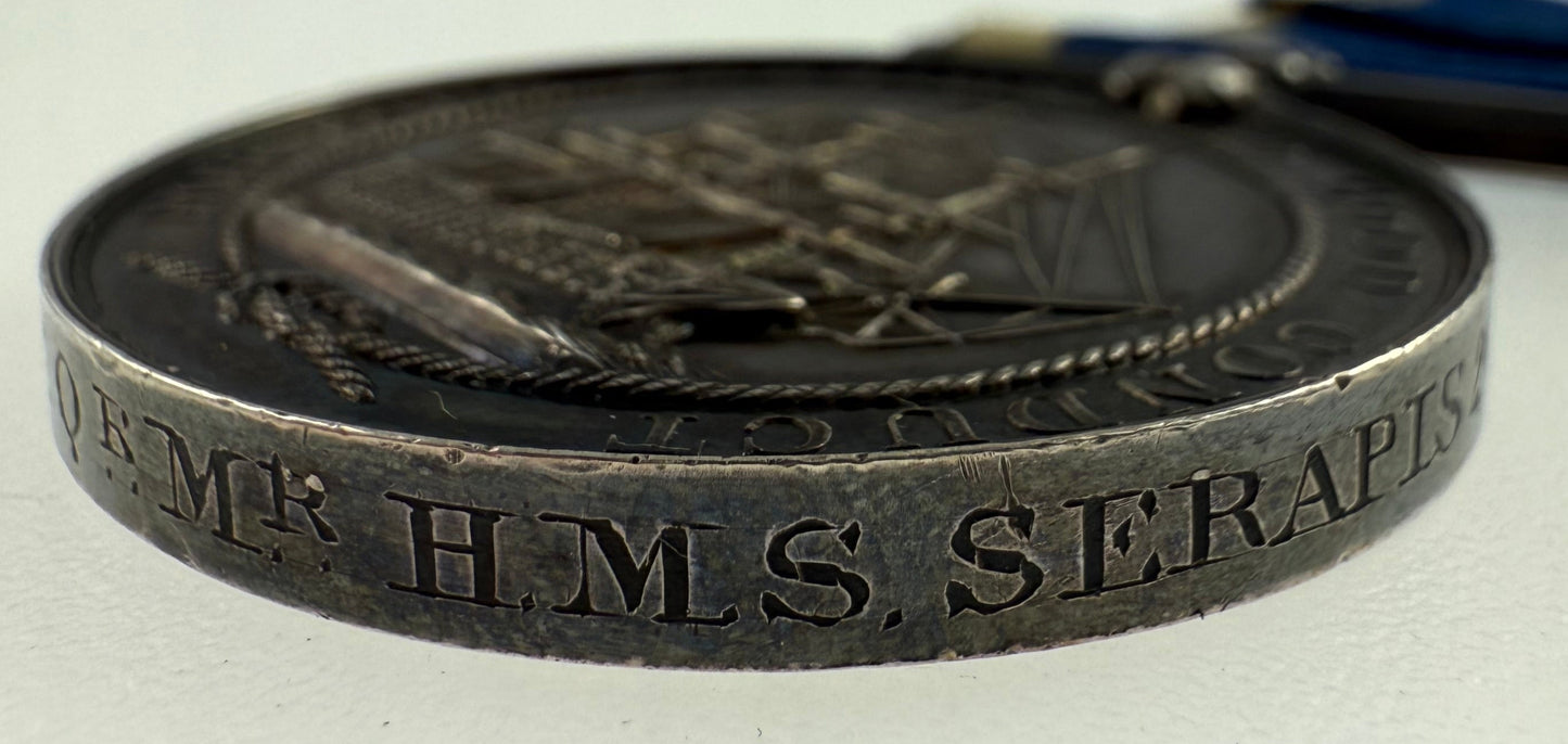 Victorian - Royal Navy Baltic, China, Long Service and Good Conduct Medal Group - Russell