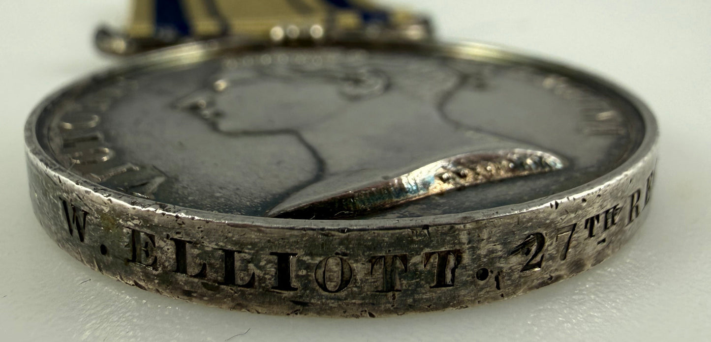 British - Pre-WWI - South Africa Medal 1834-53 - 27th (Inniskilling) Regiment - Elliott