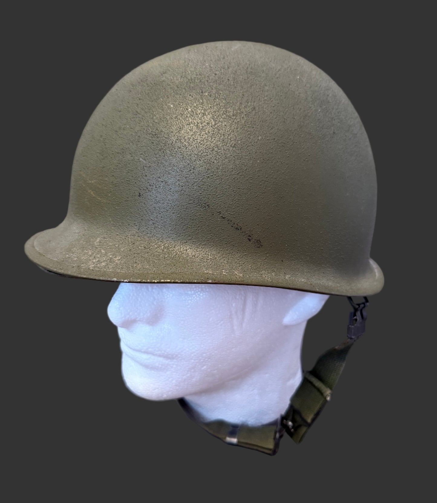 American - WWII - M1 Helmet - Swivel Bale - Rear Seam