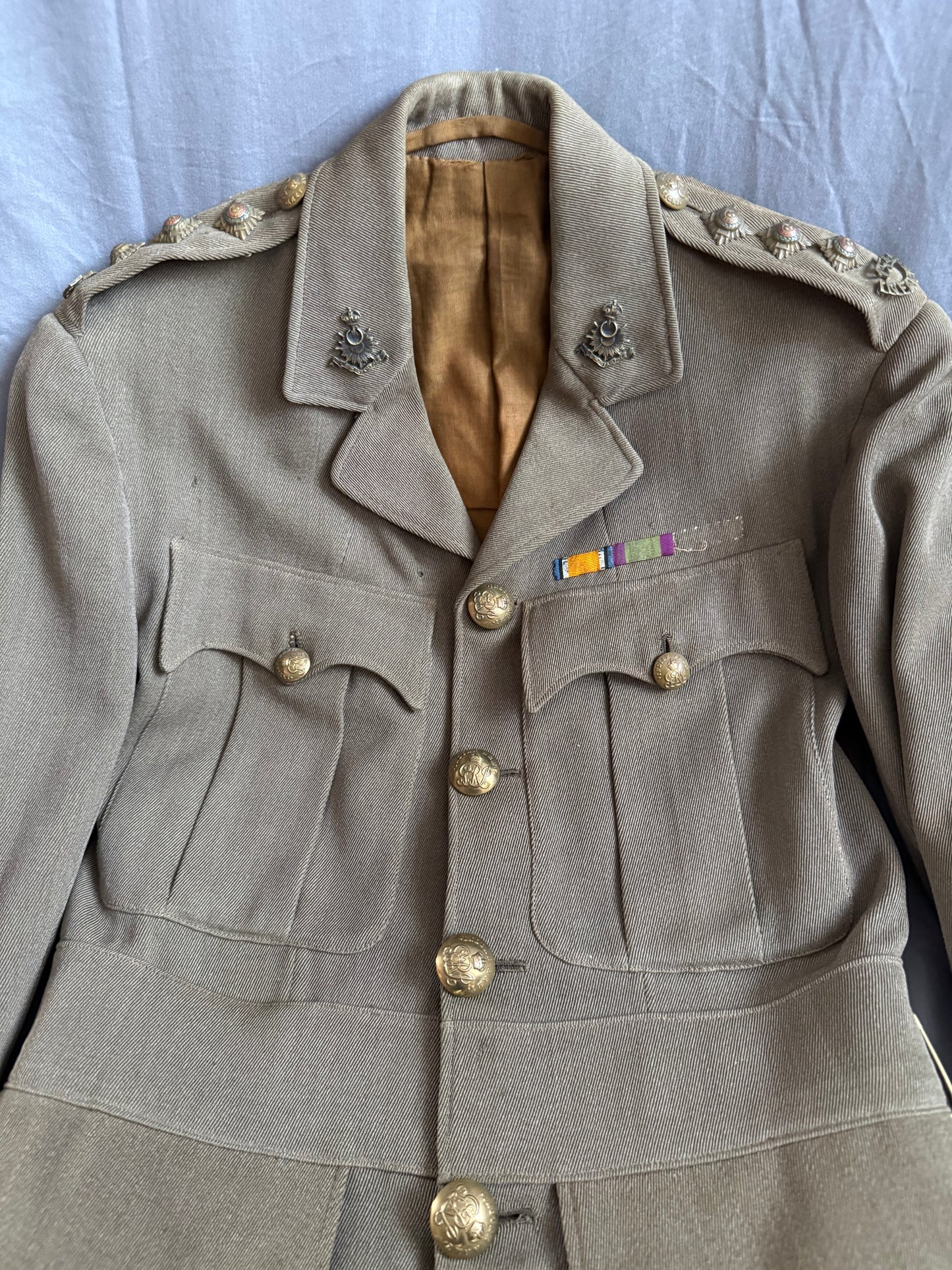 British - British Indian Army - WWI - Officers Tunic to the 154th Indian Infantry