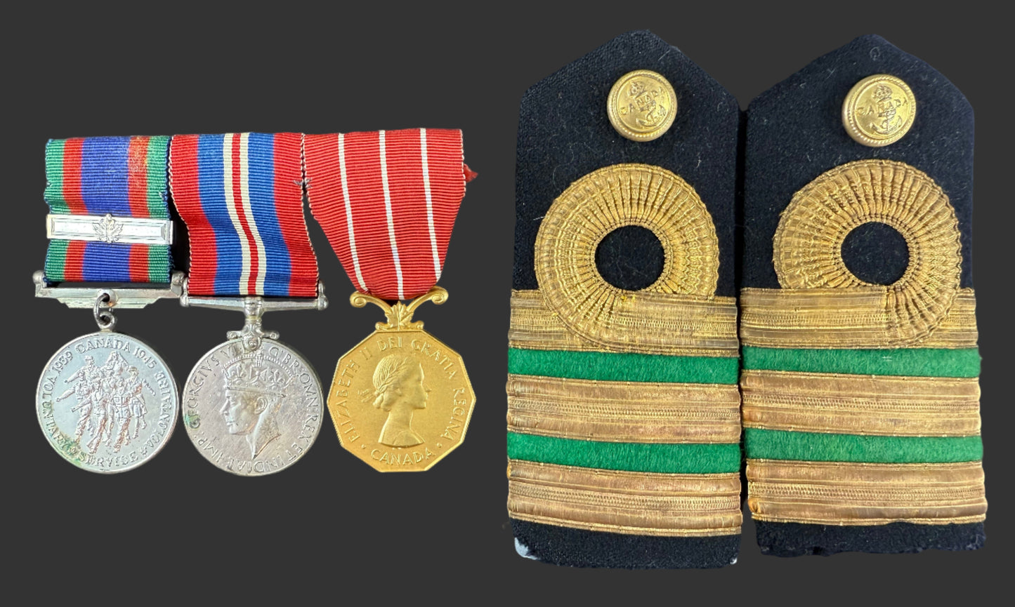 Canadian WWII - Medal Group - Royal Canadian Naval Volunteer Reserve (RCNVR) - Officer - Dawson