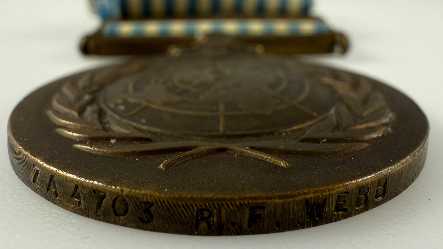 Canadian - UN Korea Medal - Chaplain - Princess Patricia's Canadian Light Infantry (PPCLI) - Webb