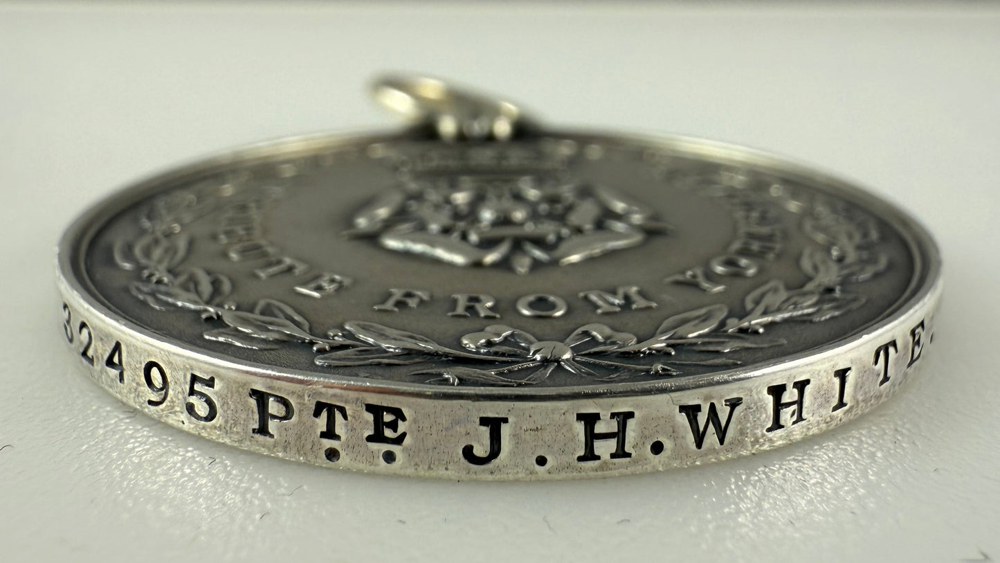 British -  Boer War - Medal Pair - Yorkshire Imperial Yeomanry - White