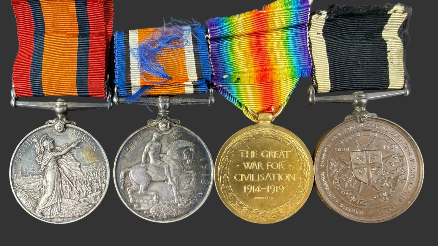 British - Pre-WWI / WWI - Medal Group to St John Ambulance Brigade / Royal Navy - Holt