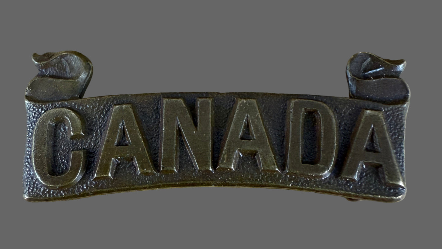 Canadian - Pre-WWI - Boer War Period Canadian Militia Shoulder Title