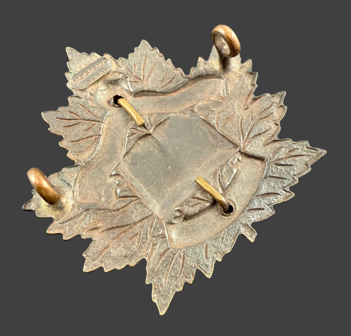 WWI - CEF Khaki University Cap Badge