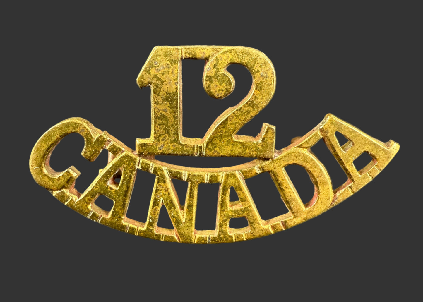 Canadian - WWI - CEF Shoulder Title - 12th Battalion (Maritimes)