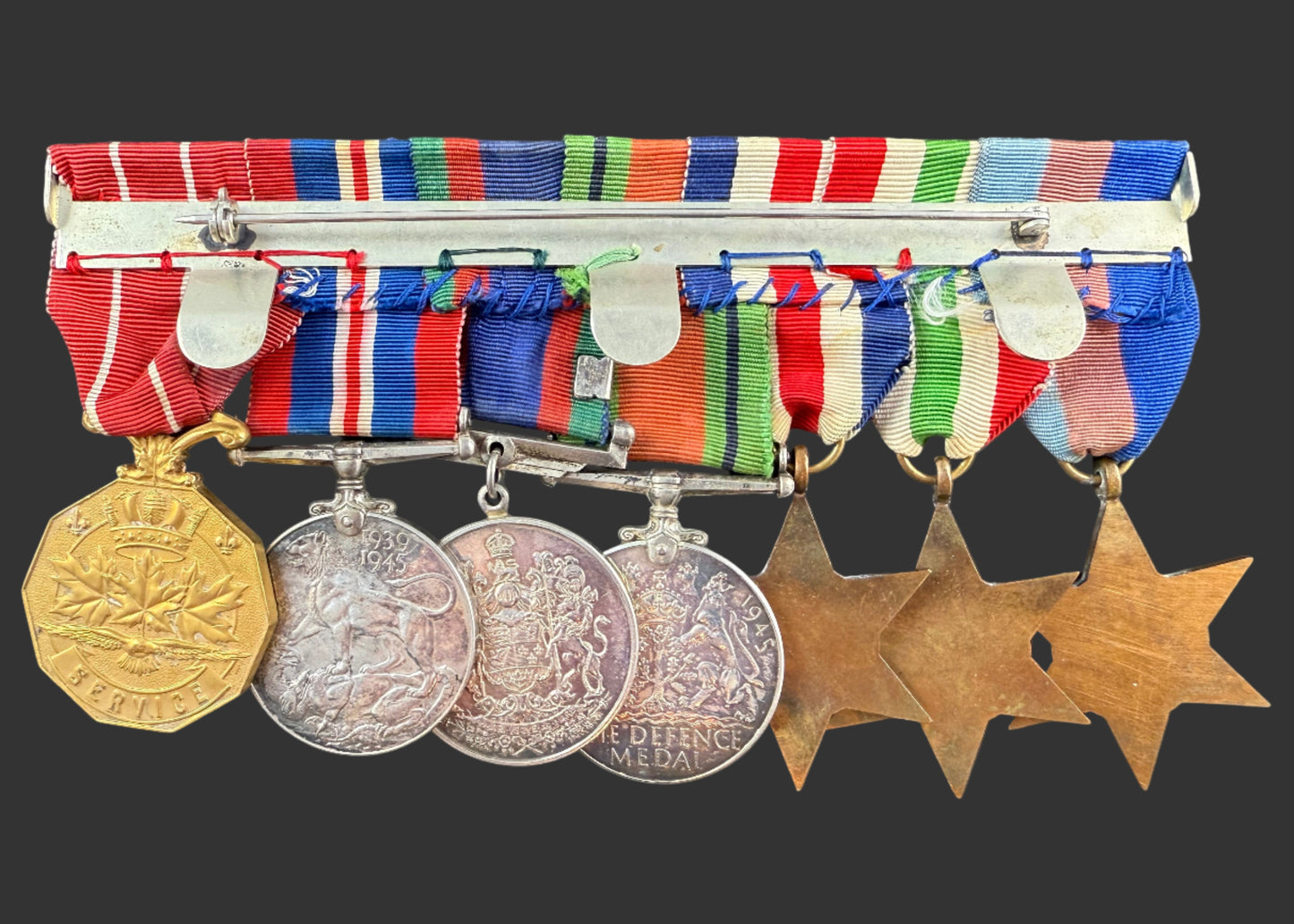 Canadian WWII - Medal Group - Royal Canadian Artillery - Officer - Mentioned in Despatches - Dunsdon