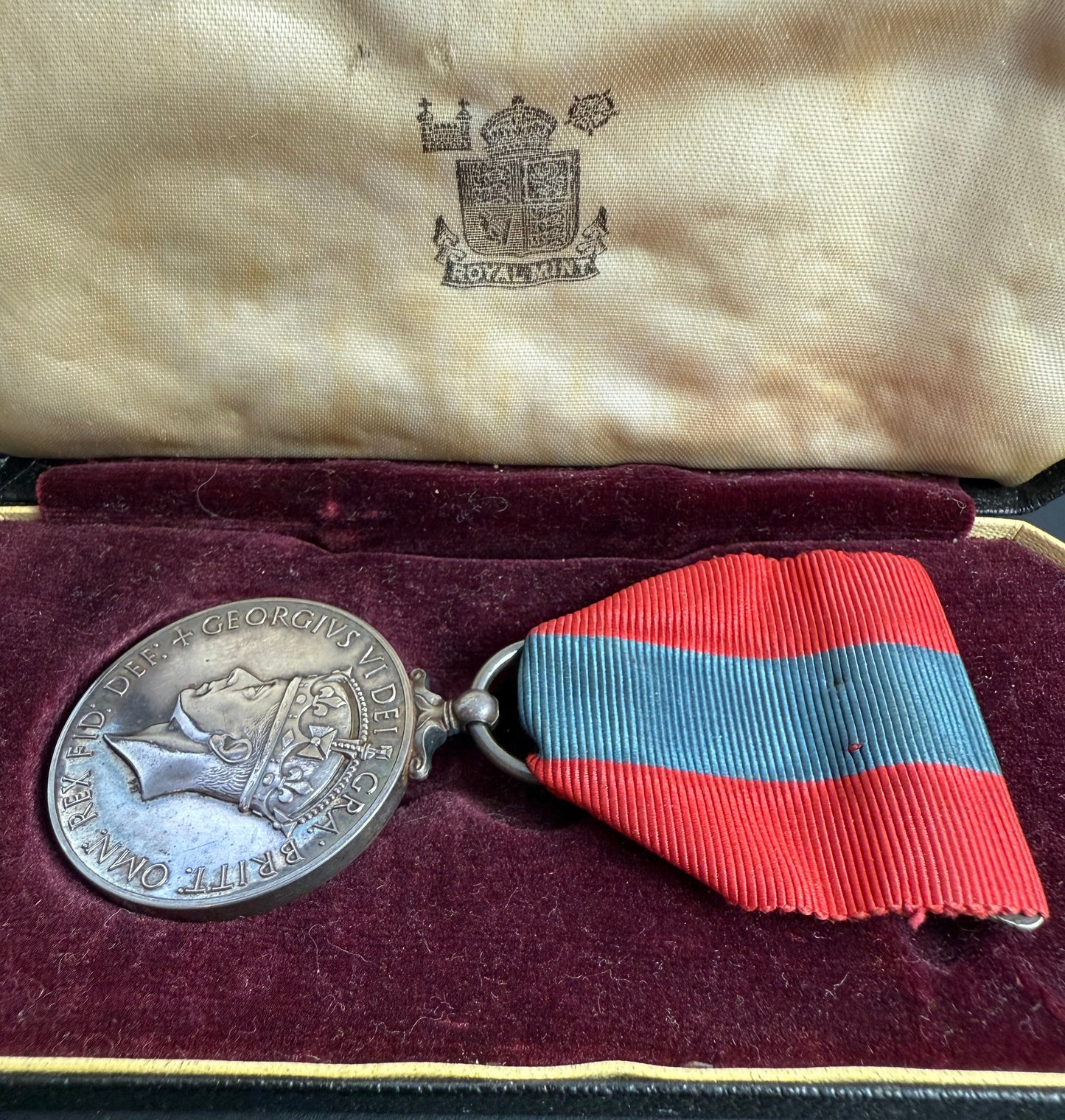 WWII Period - Imperial Service Medal - Canadian Recipient - Langille