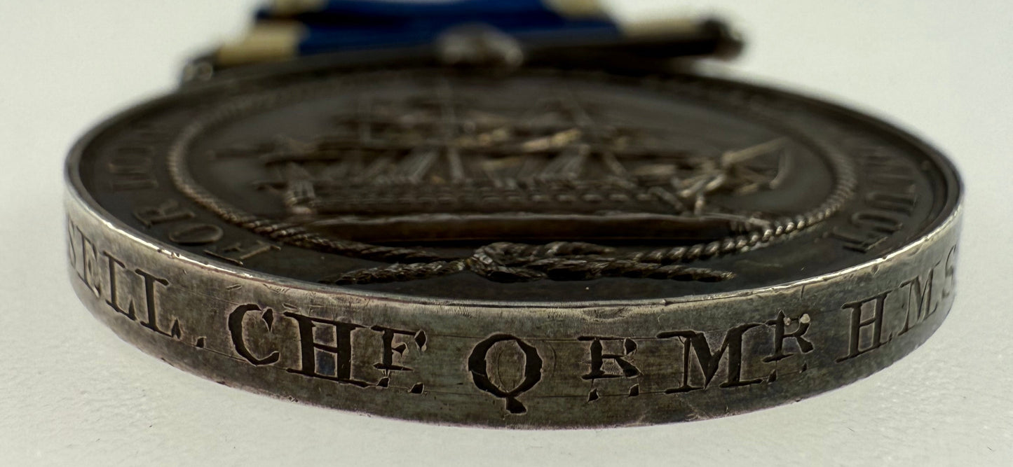 Victorian - Royal Navy Baltic, China, Long Service and Good Conduct Medal Group - Russell