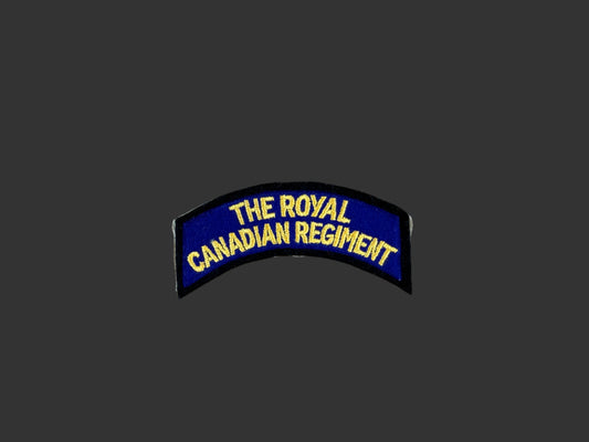 Canadian WWII - Royal Canadian Regiment - Cloth Shoulder Title