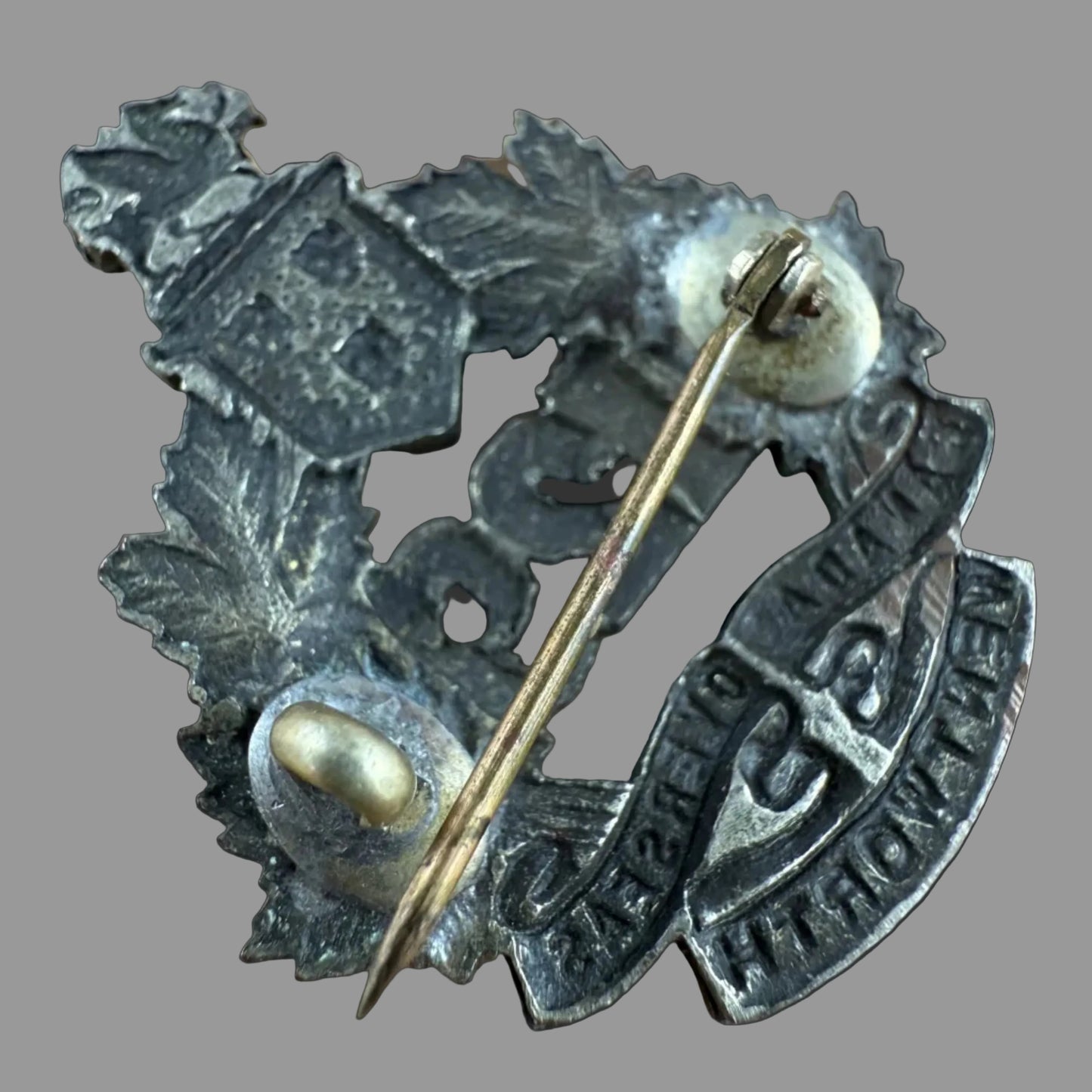 Canadian - WWI - CEF Officers' Collar Badge - 129th Canadian Infantry Battalion (Wentworth)