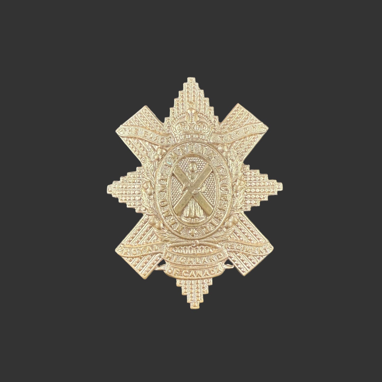 Canadian WWII - Black Watch (Royal Highland Regiment) of Canada - Glengarry Badge