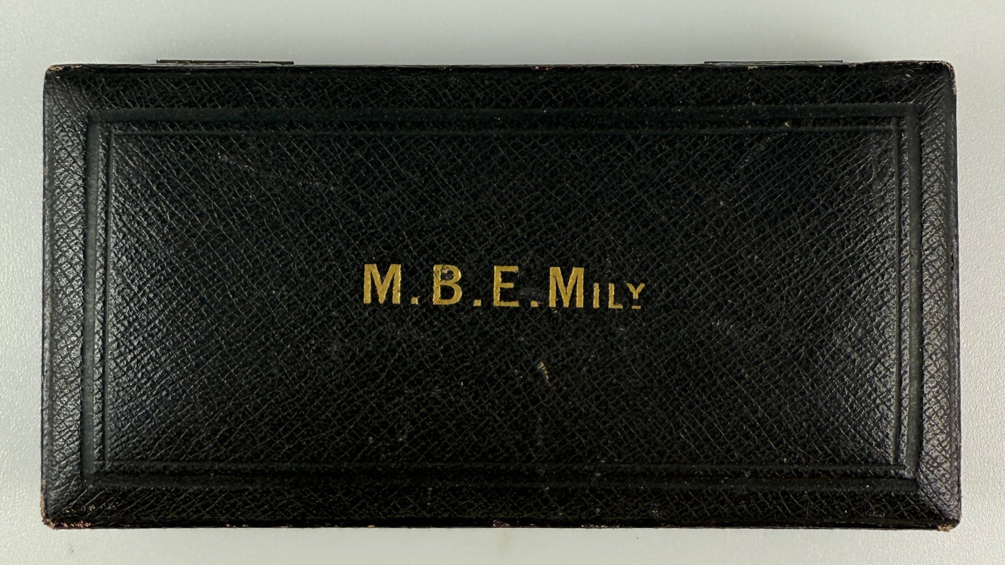 WWI British/Commonwealth - Medal - Member of the Order of the British Empire (MBE) - First Type - Military - Cased