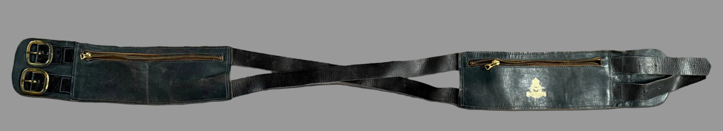 Canadian - WWII - Royal Canadian Air Force - Leather Money / Document Belt