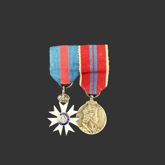 British / Commonwealth - Order of St Michael and St George / 1953 Coronation Medal - Miniatures