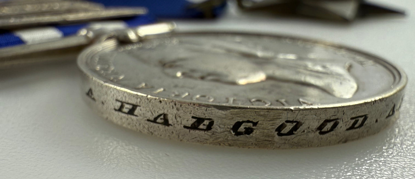 Victorian - Egypt and Sudan 1882-89 and Khedive's Star 1884-86 Pair to HMS Hecla - Habgood