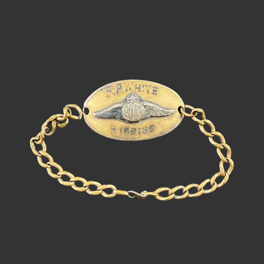 Canadian WWII - Royal Canadian Air Force - Identity Bracelet - White