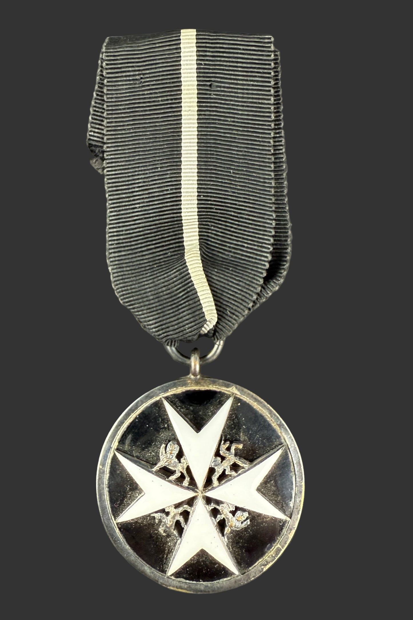 Canadian/British - WWI/WWII - Order of St John - Officer and Serving Brother Insignia - Non-Christian Ribbon - With Document and Case