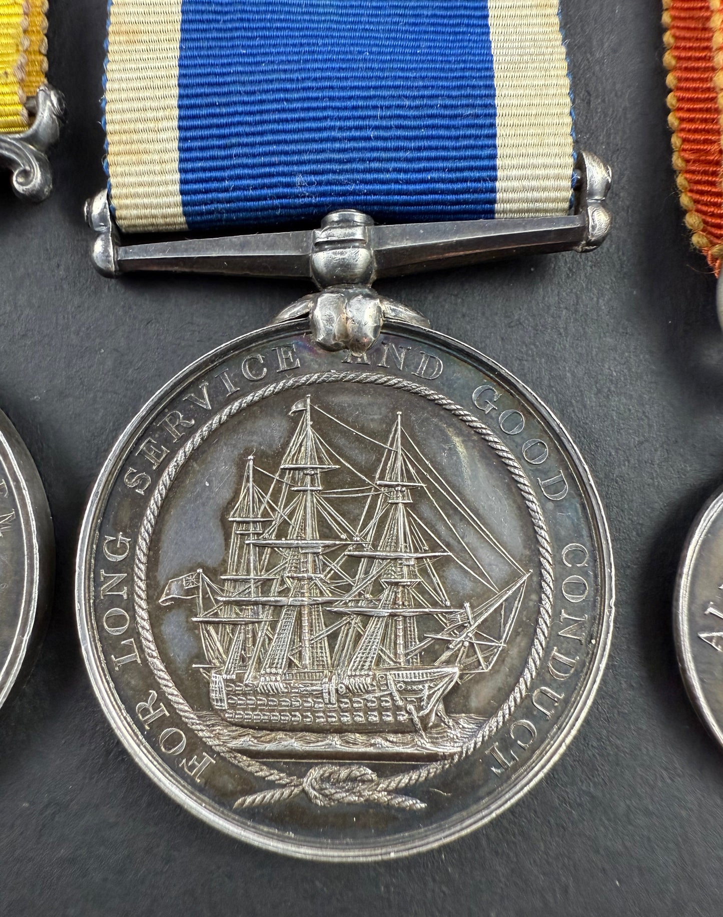 Victorian - Royal Navy Baltic, China, Long Service and Good Conduct Medal Group - Russell