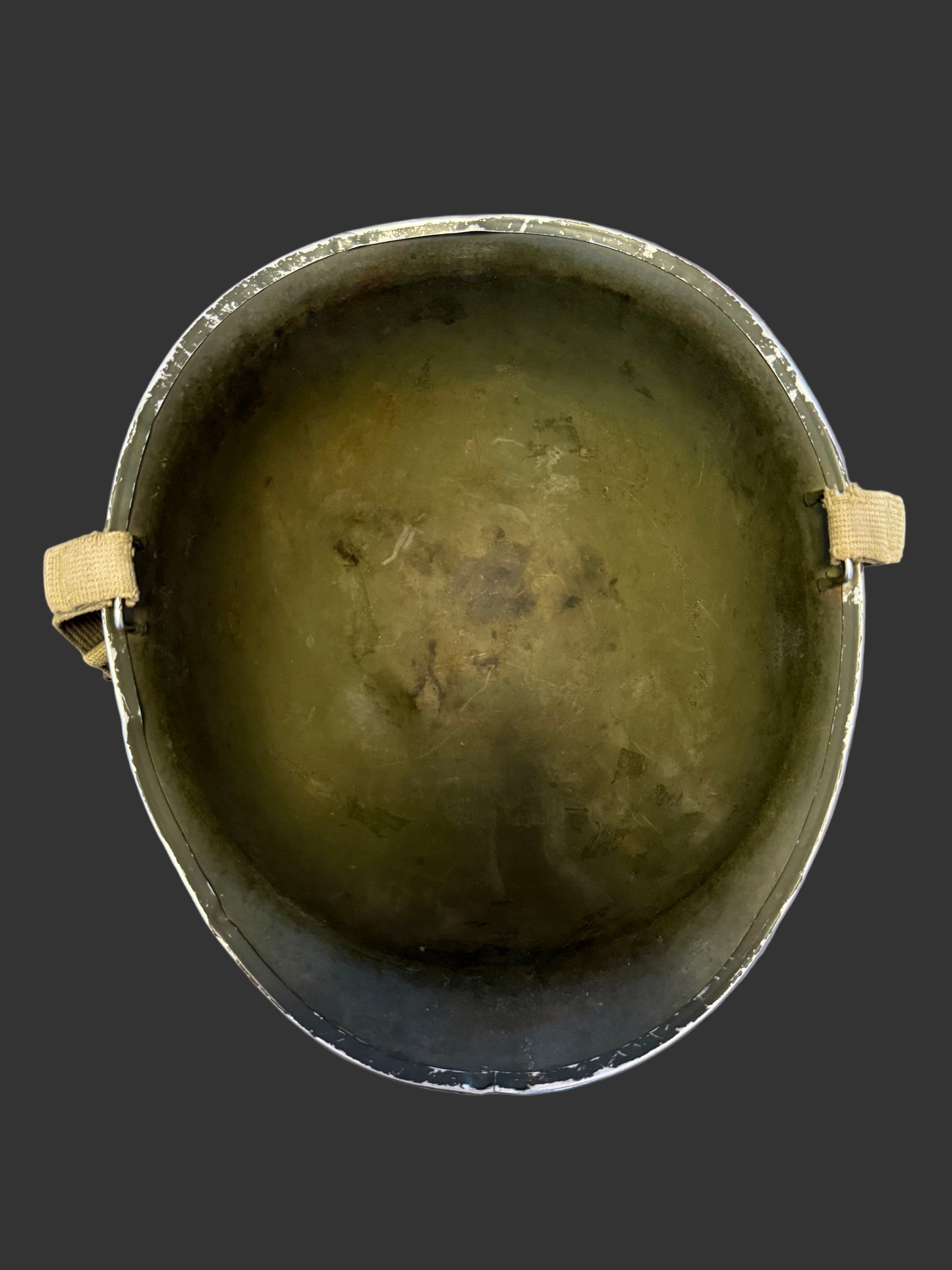 American - WWII - M1 Helmet - Early - Front Seam - Fixed Bale