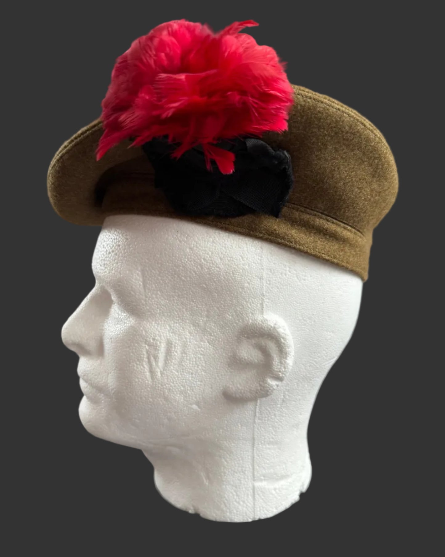 Canadian / British - Post-WWII - Khaki Tam O' Shanter -  The Black Watch (Royal Highland Regiment) of Canada