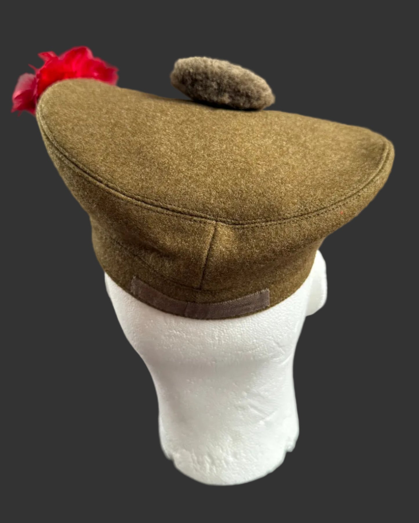 Canadian / British - Post-WWII - Khaki Tam O' Shanter -  The Black Watch (Royal Highland Regiment) of Canada