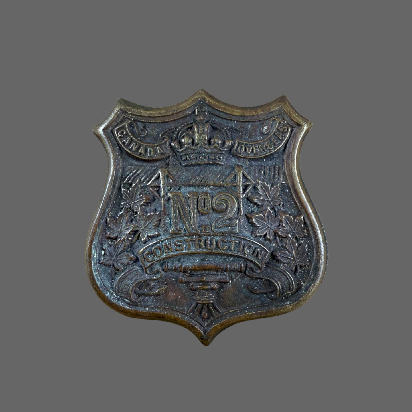 Canadian - WWI - CEF Cap Badge - 2nd Railway Construction Battalion ("The Black Battalion")