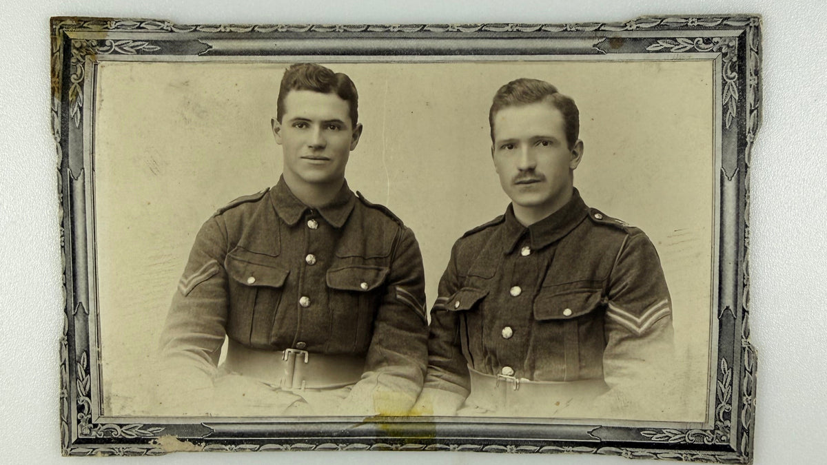 British - WWI - Portait Photos of York and Lancaster Regiment Officer