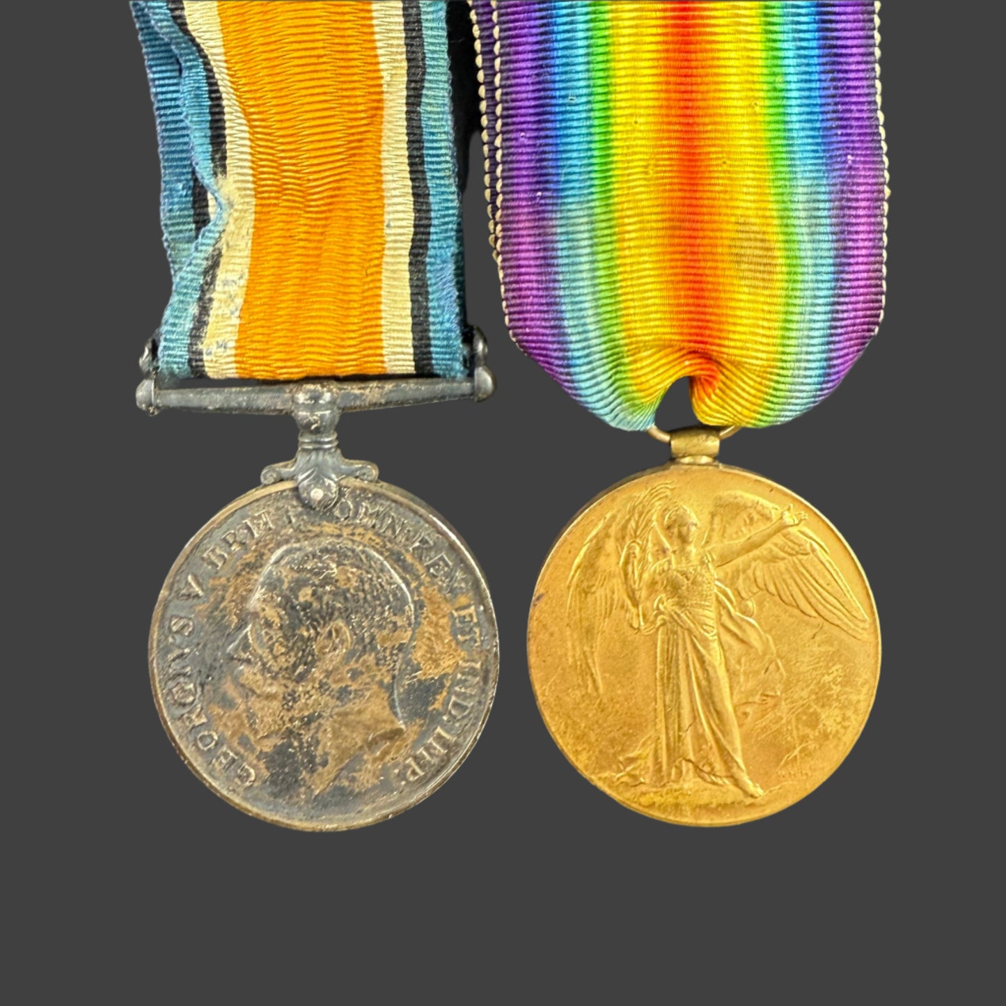 WWI Medal Pair to 24th Canadian Infantry Battalion - Dennis