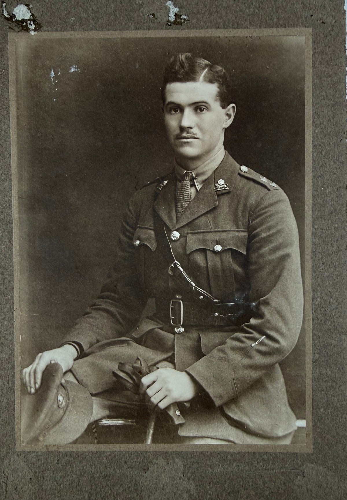 British - WWI - Portait Photos of York and Lancaster Regiment Officer