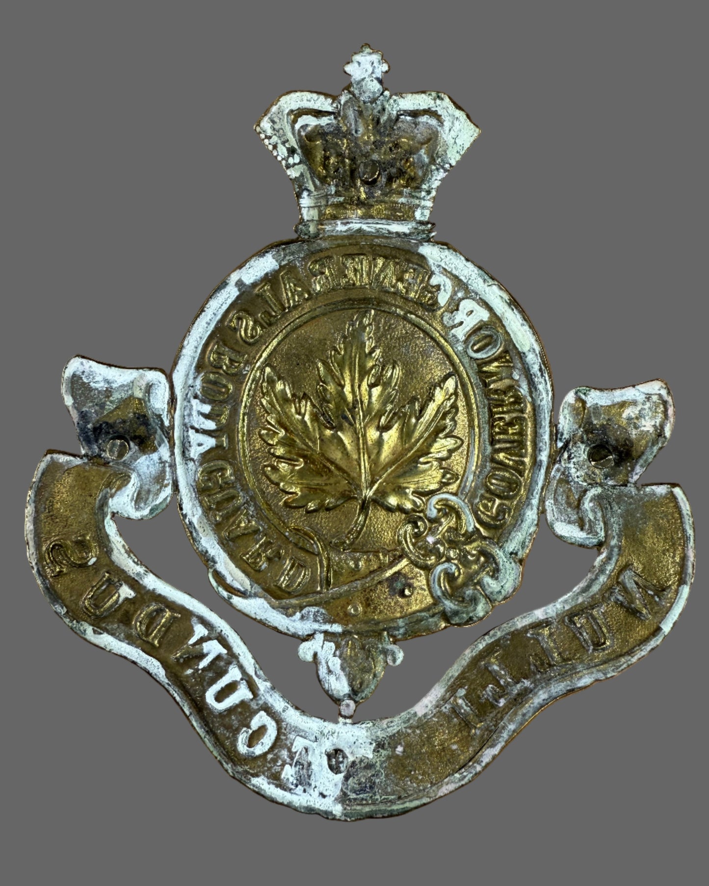 Canadian Pre-WWI - Governor General's Body Guard (GGBG) - Helmet Plate - Victorian