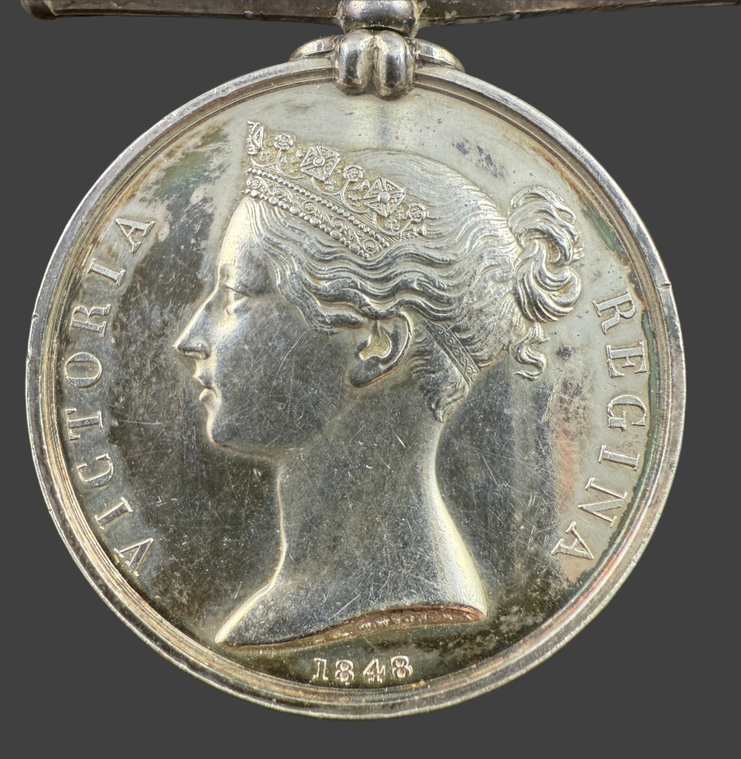 Victorian - Royal Navy Long Service and Good Conduct Medal - 1848 Dated Type - Wide Suspension - McCarthy