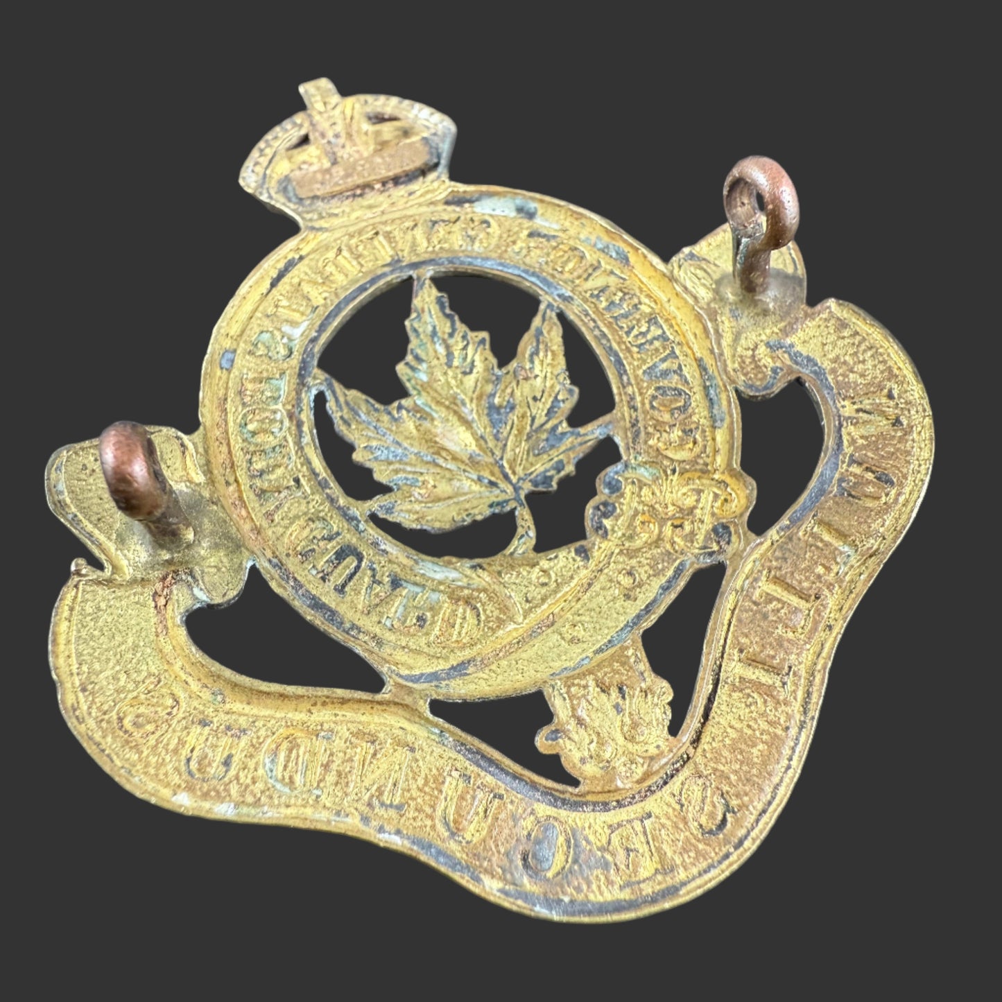 Canadian Pre-WWI - Governor General's Body Guard (GGBG) - Cap Badge - Brass