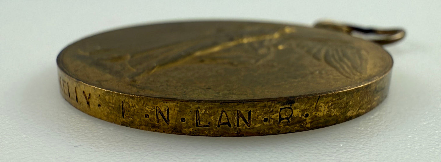 WWI Victory Medal - North Lancashire Regiment - Kelly