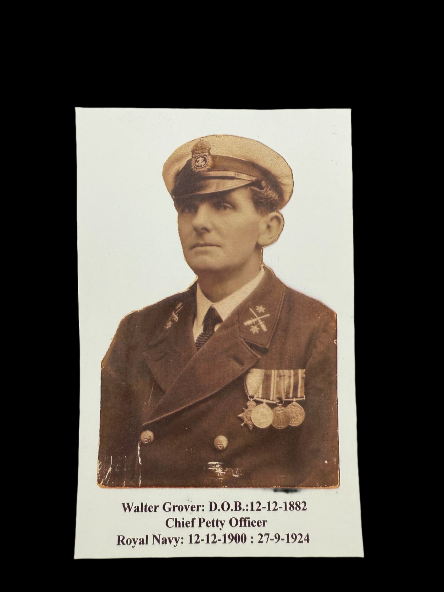 WWI Period - Royal Navy Good Shooting Medal Group of Four - HMS Minotaur - Grover