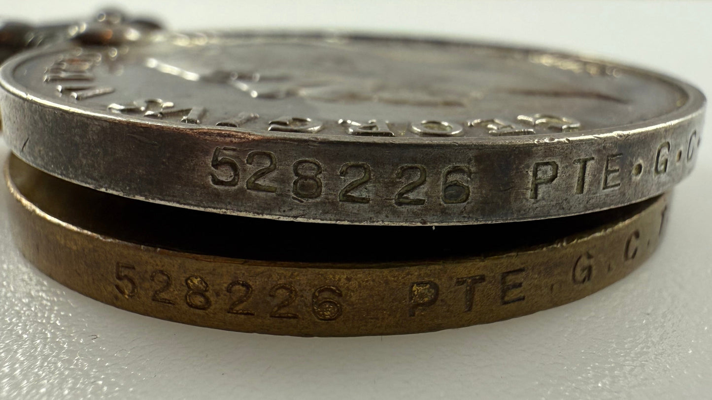 WWI Canadian - Medal Pair - Canadian Siberian Expeditionary Force (CSEF) - Thomas